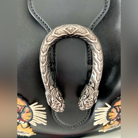 NWT Gucci’s Dionysus Double Tiger Hobo Bag with additional web canvas strap. - Picture 9 of 12